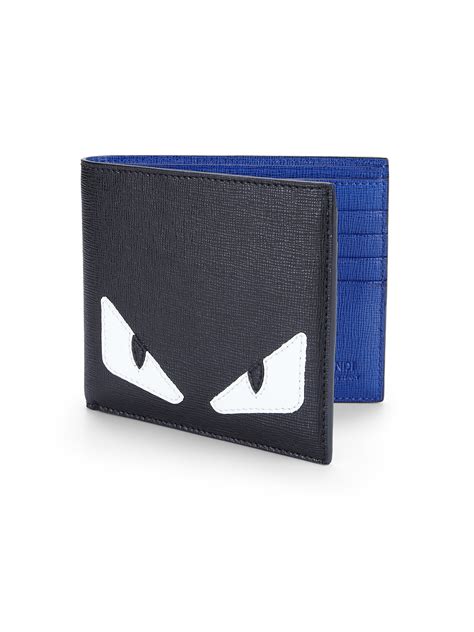 fendi mens wallet blue|farfetch fendi wallet.